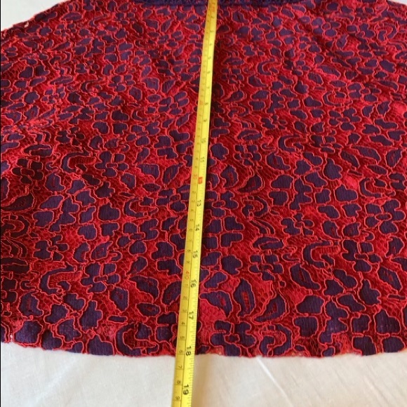 Mystic red & purple lace dress w/ peek-a-boo net - Picture 11 of 16